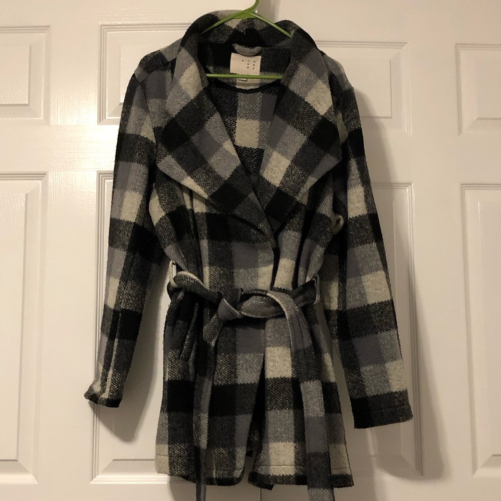 Plaid Wrap Jacket